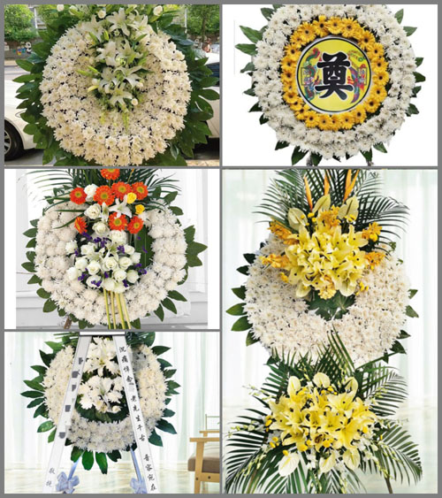 湖南常德石门县壶瓶山镇黄莲棚村花圈速递